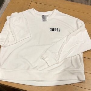 White Mickey Mouse Sweater